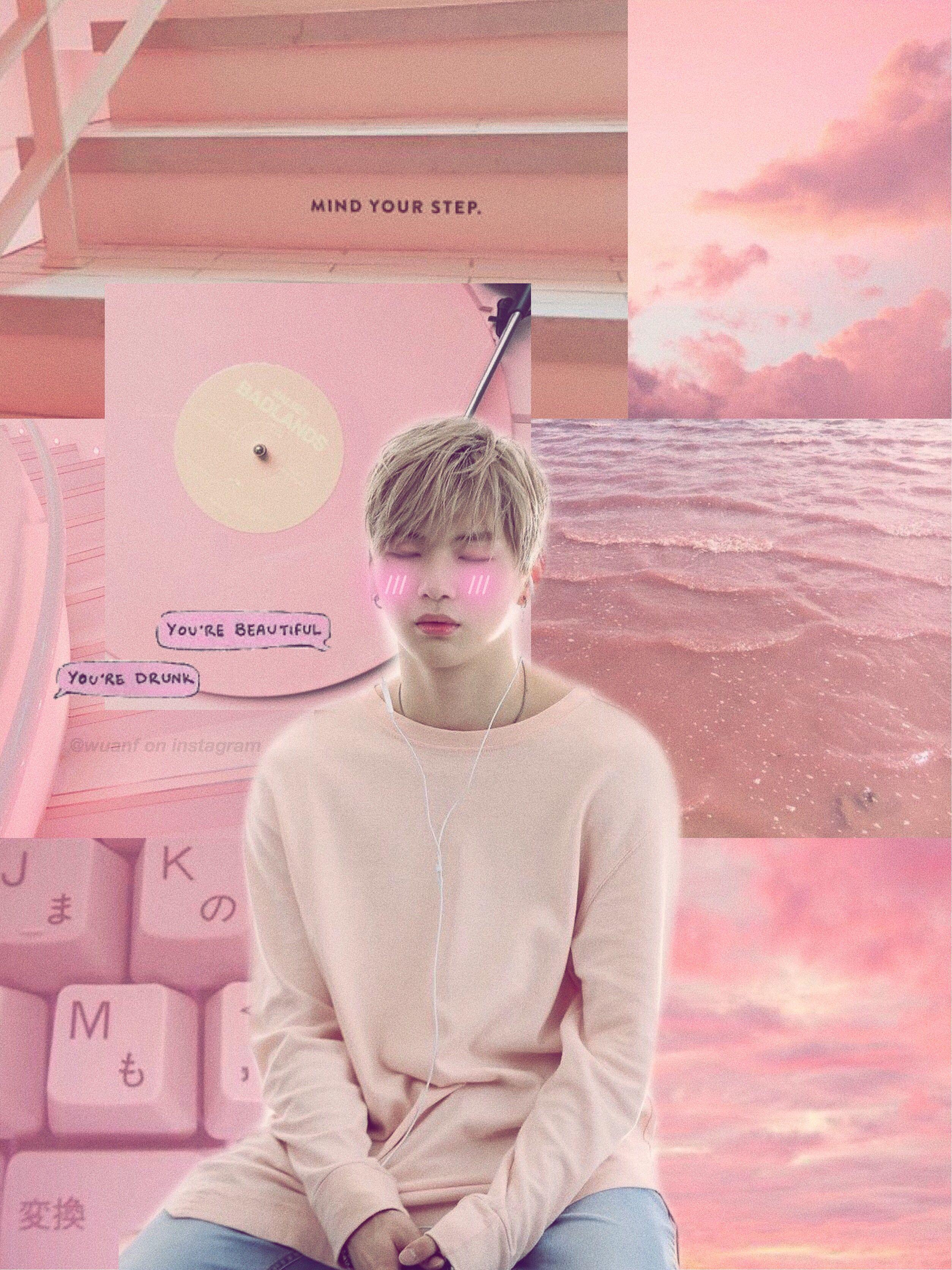 2508x3343 Kang Daniel. Kpop Wallpaper aesthetic Pink. Daniel
