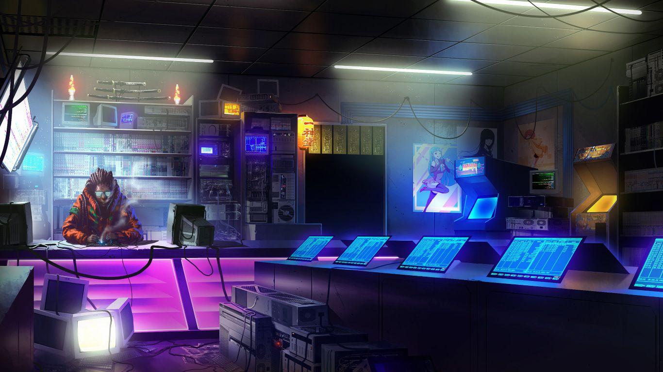 1366x768 Hackers Shop 1366x768 Resolution Wallpaper, HD Artist 4K