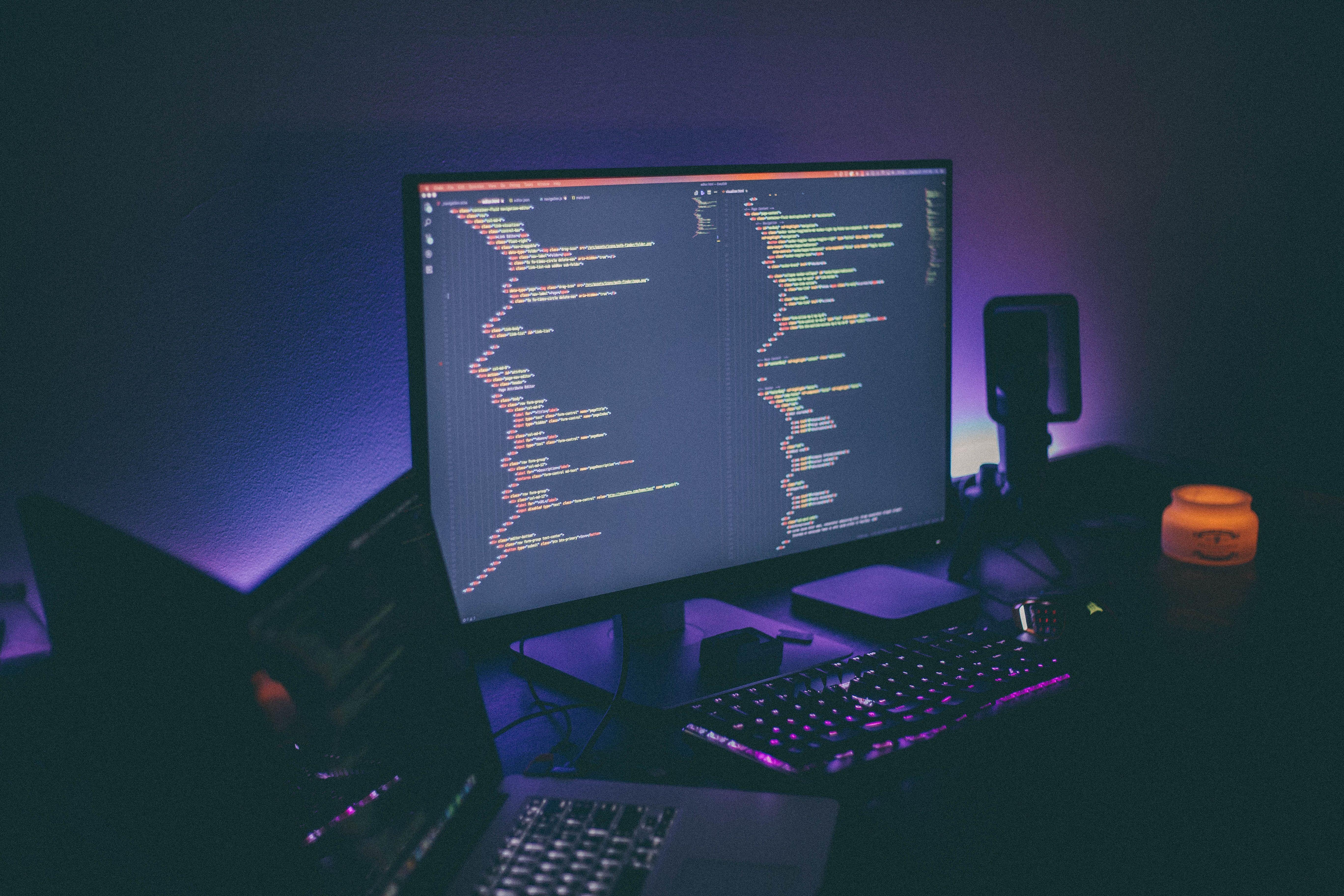 5472x3648 5472x3648 #rgb, #technology, #screen, #code, #hacker