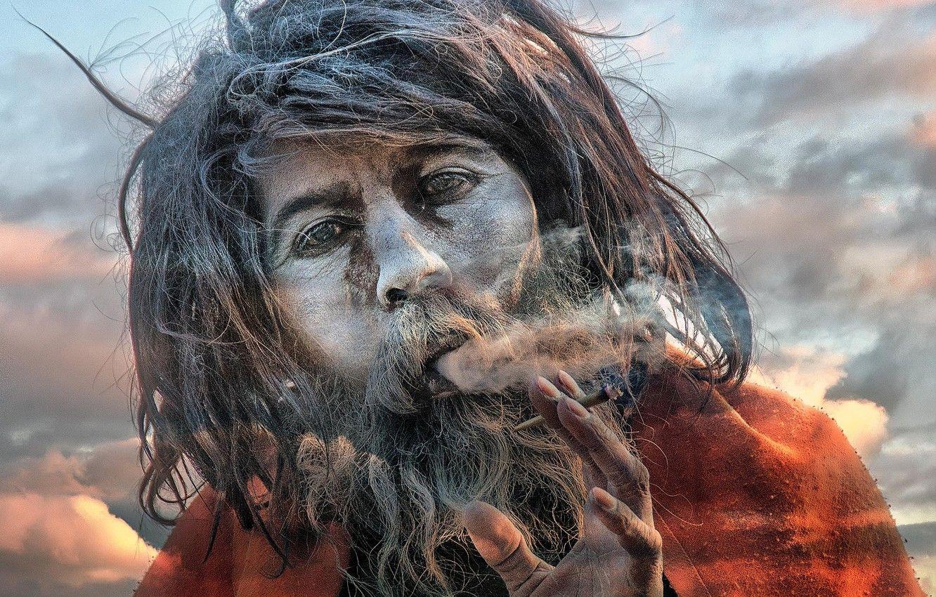 1332x850 Wallpaper India, monk, Sadhu image for desktop, section мужчины