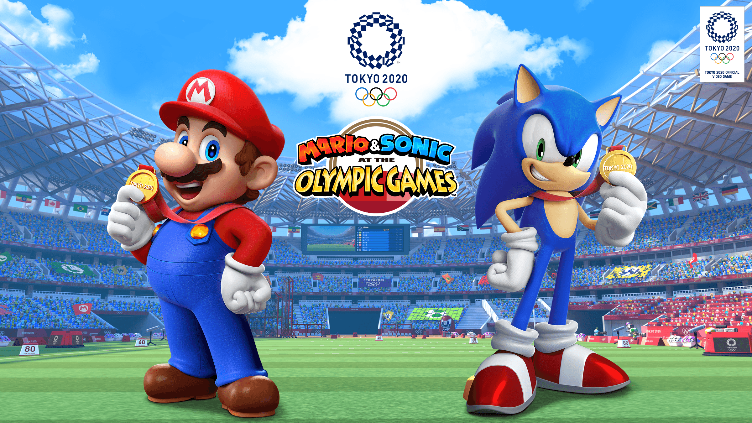 2400x1350 Mario & Sonic At The Olympic Games Tokyo 2020 Wallpaper