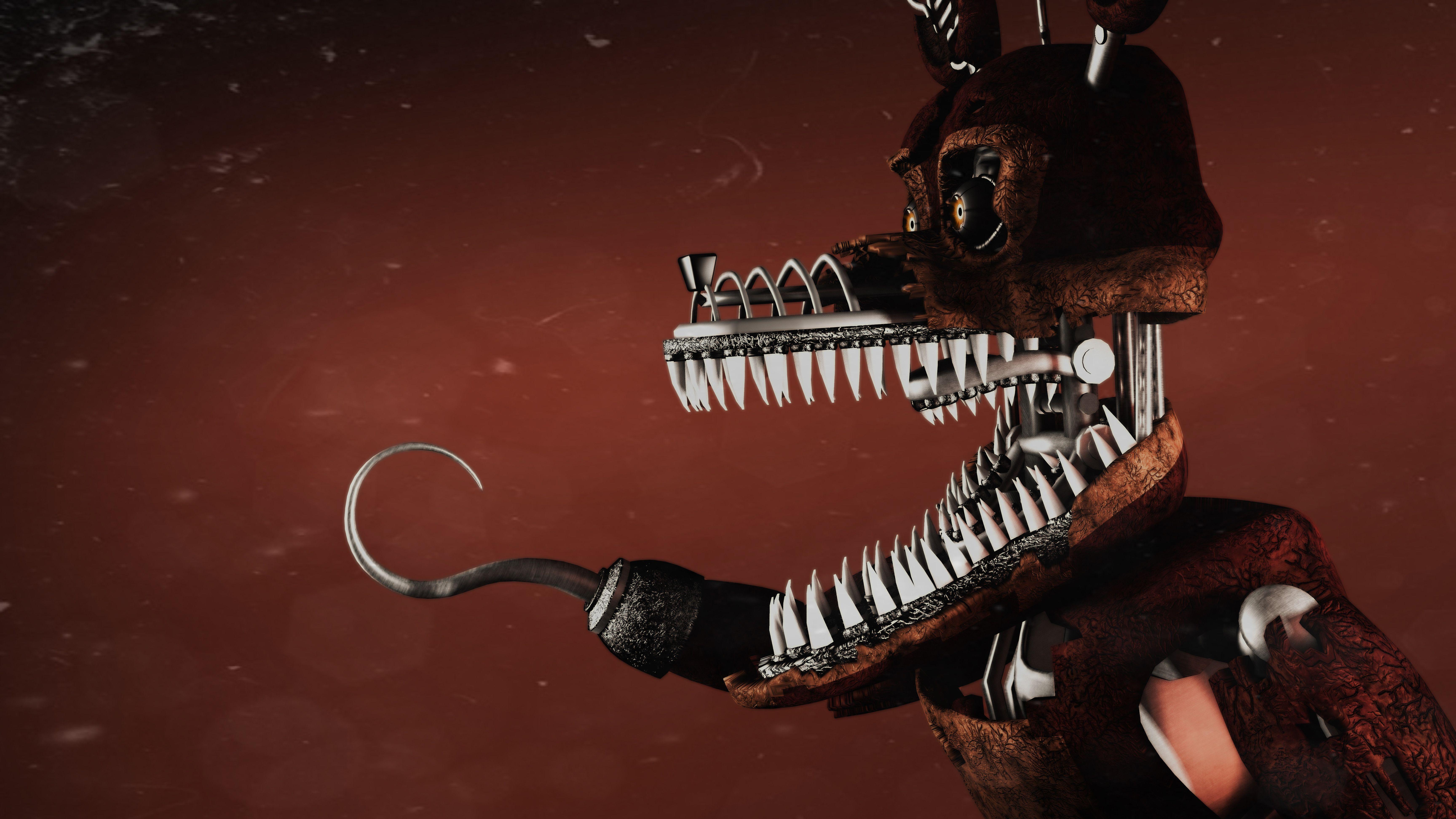 Nightmare Foxy Wallpapers Top Free Nightmare Foxy Backgrounds Wallpaperaccess