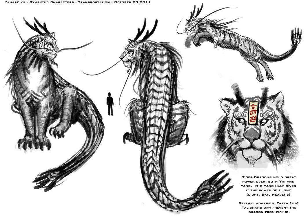 1063x752 Honor And Beauty: Tiger Dragon