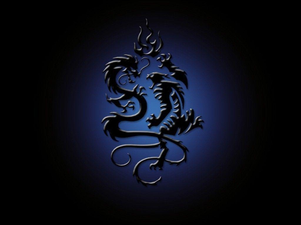 1024x768 Black Dragon Wallpaper HD