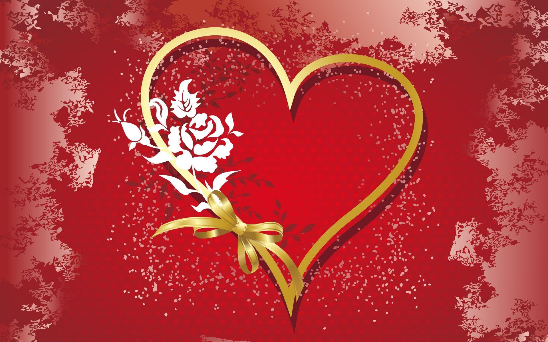 1920x1200 Wallpaper Love Heart Shaped Ribbon 1920x1200 HD Picture, Image
