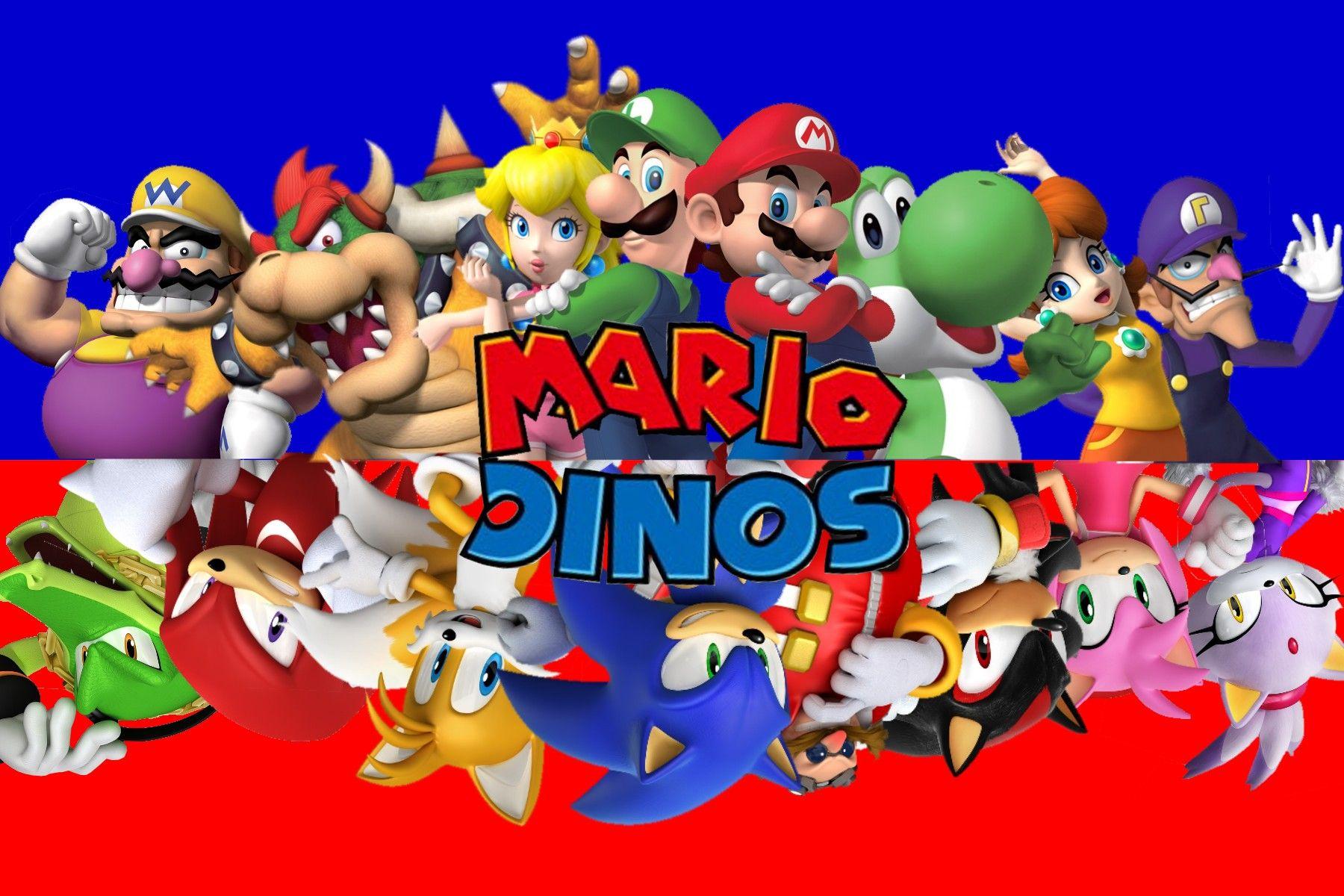 1800x1200 Free download Super Mario Bros image Mario vs Sonic HD wallpaper