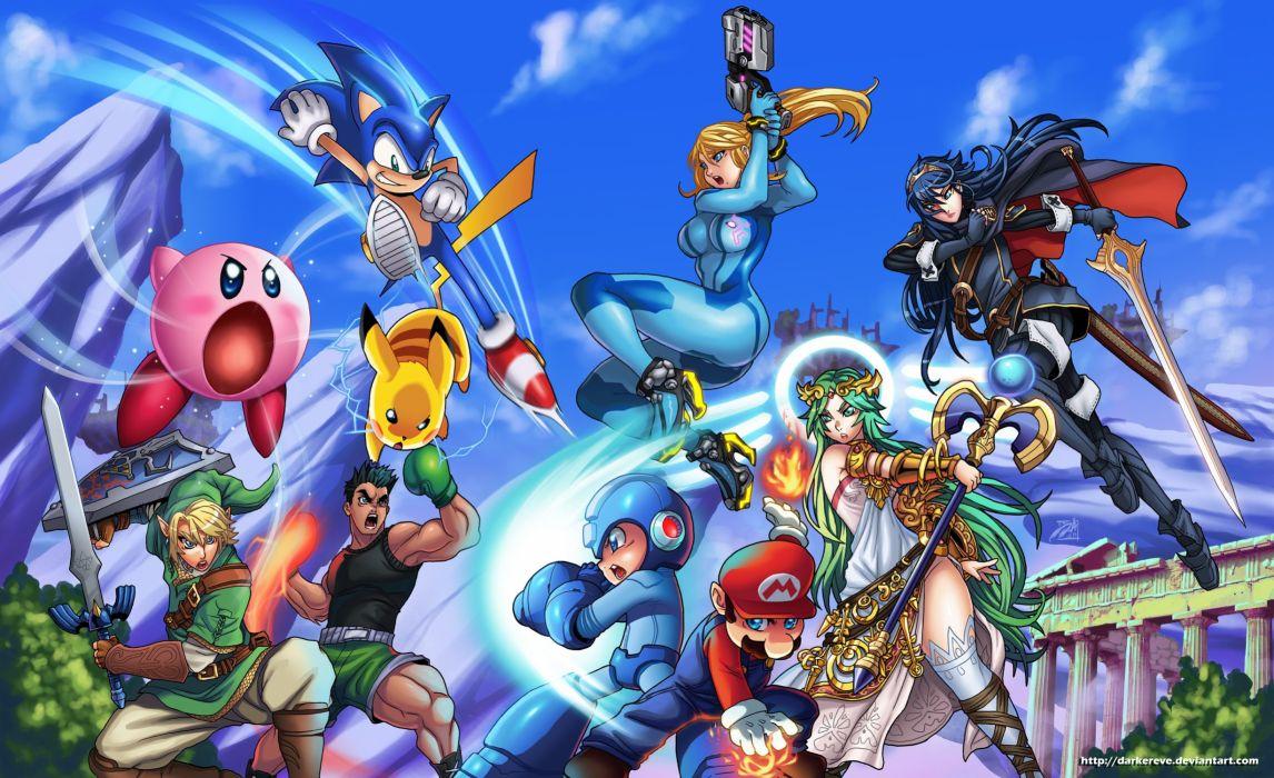 1146x700 Kirby link (zelda) pikachu samus aran sonic sonic the hedgehog