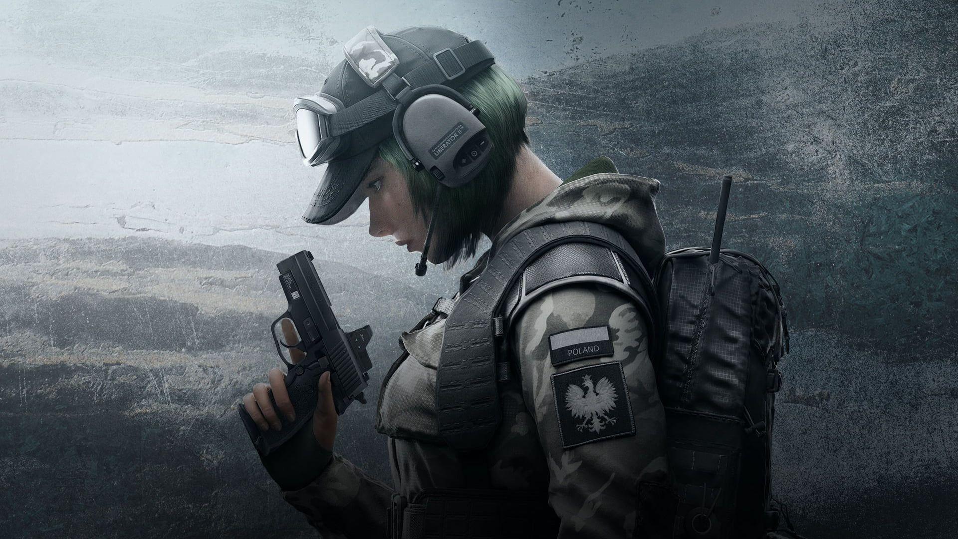 1920x1080 Female soldier digital artwork, rainbowsixsiege, Rainbow Six
