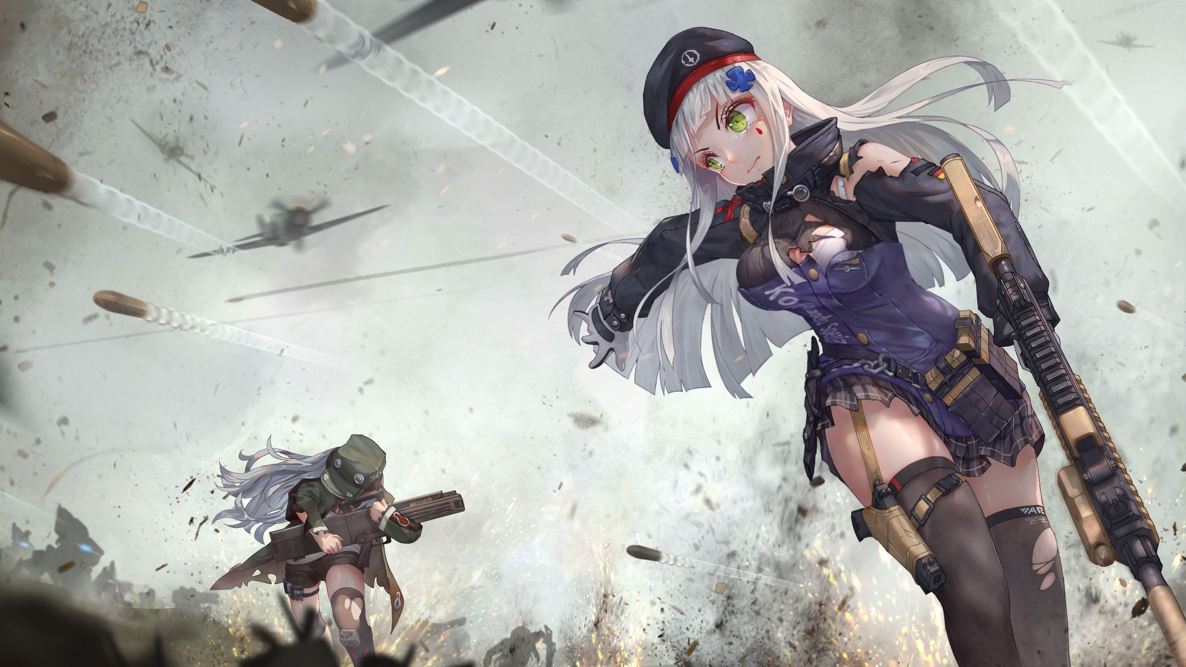 3840x2160 Anime Soldier Wallpaper