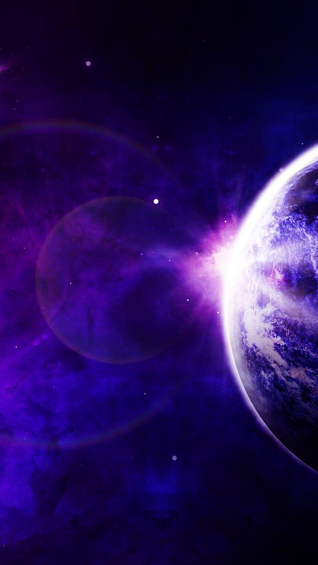 1080x1920 Purple Universe 8K UHD Wallpaper