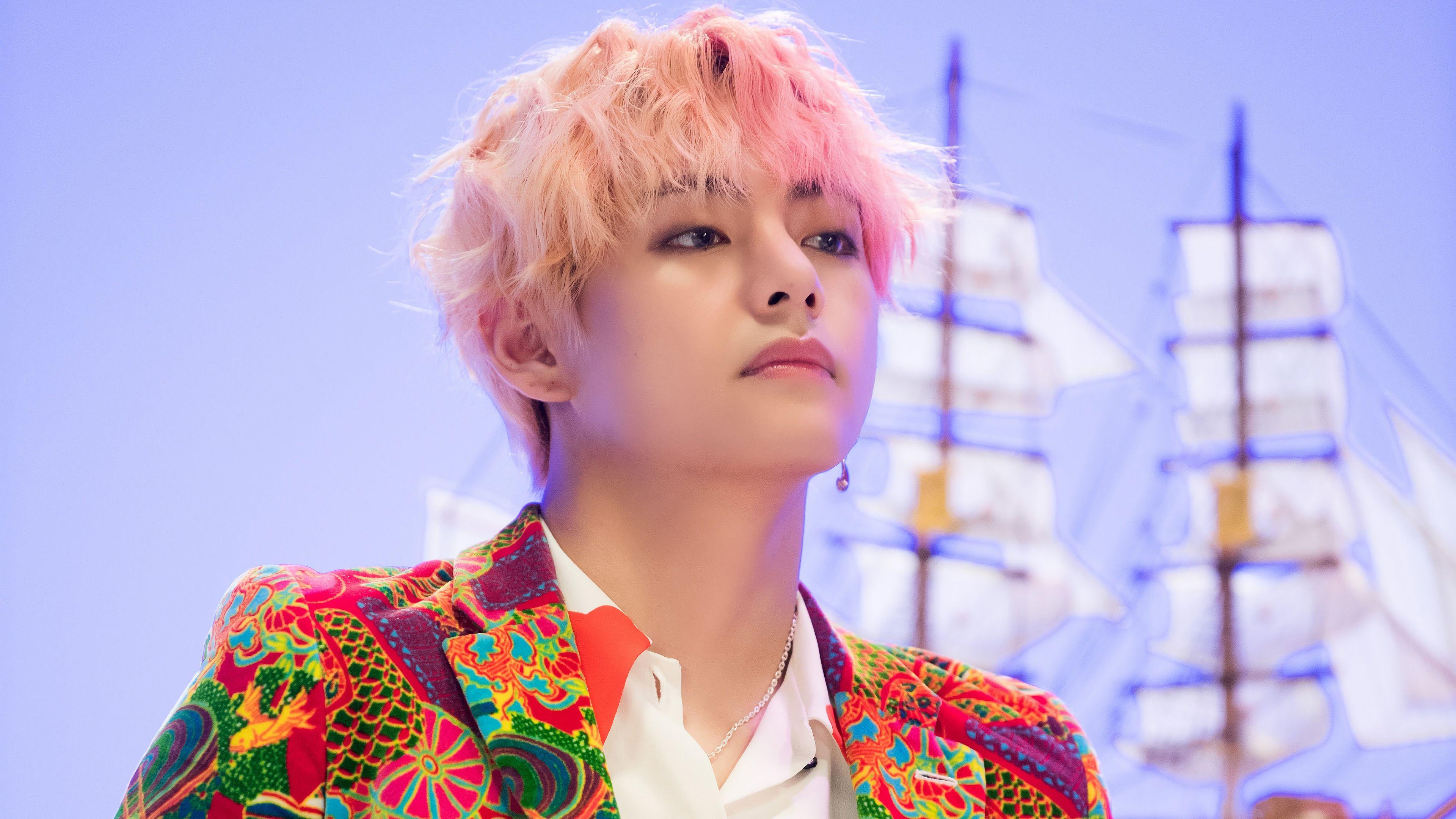 Blue hair Taehyung official PC - wide 7