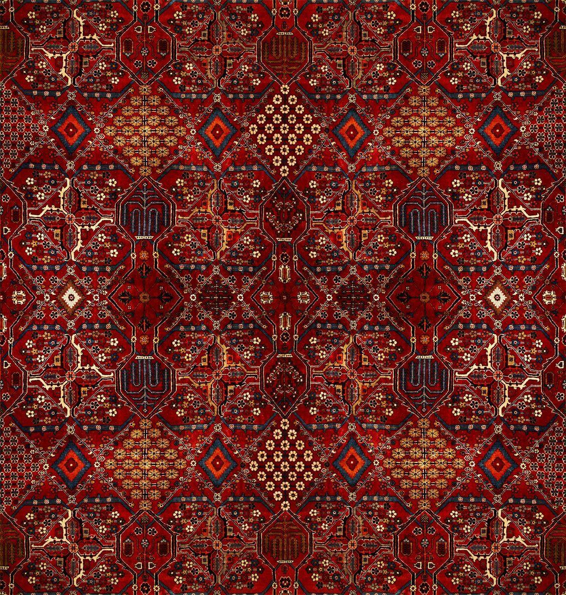 1134x1193 Mey Meh của House Of Hackney - Red / Gold: Wallpaper Direct