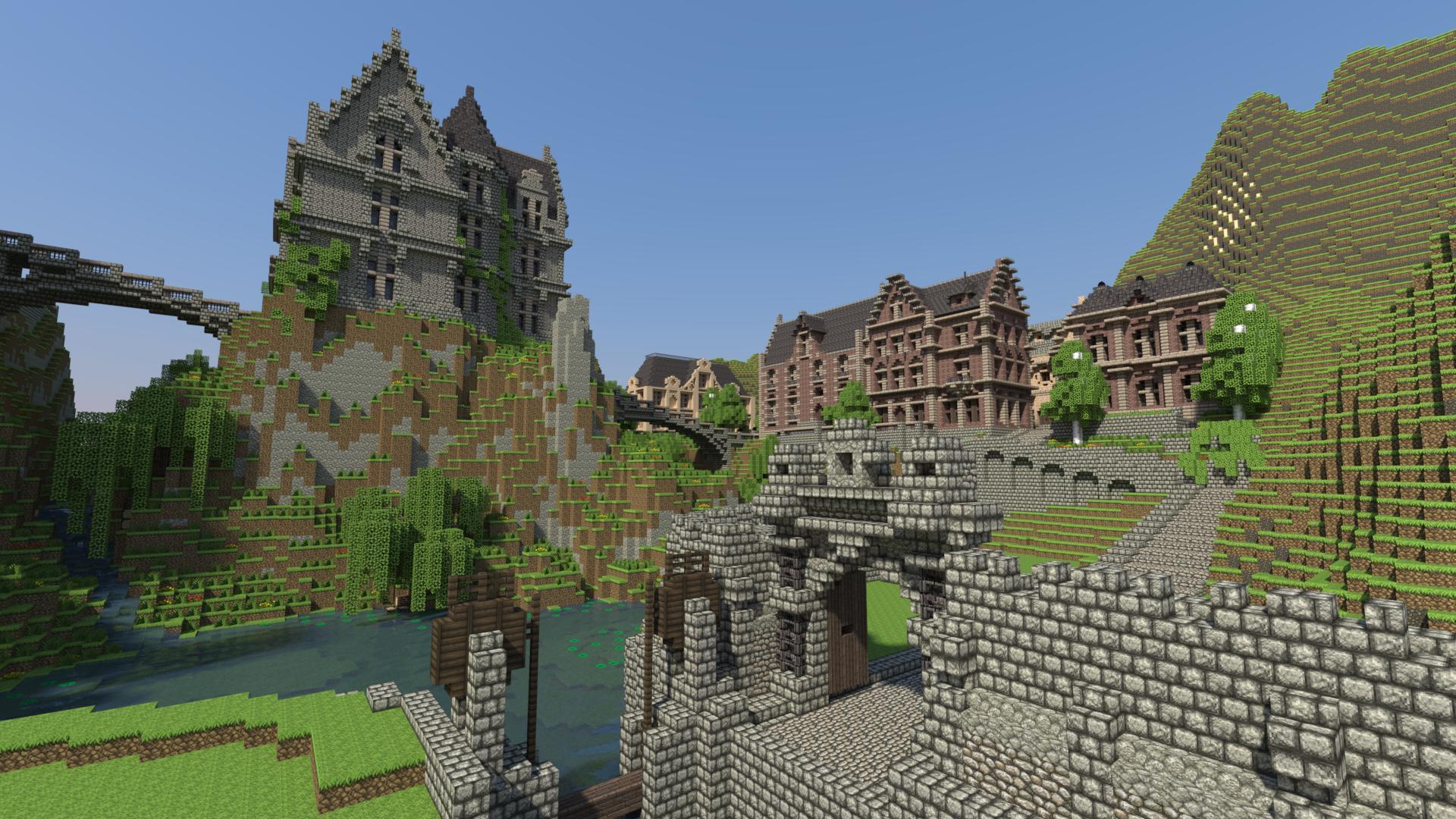 1920x1080 Ngôi nhà Minecraft thoải mái