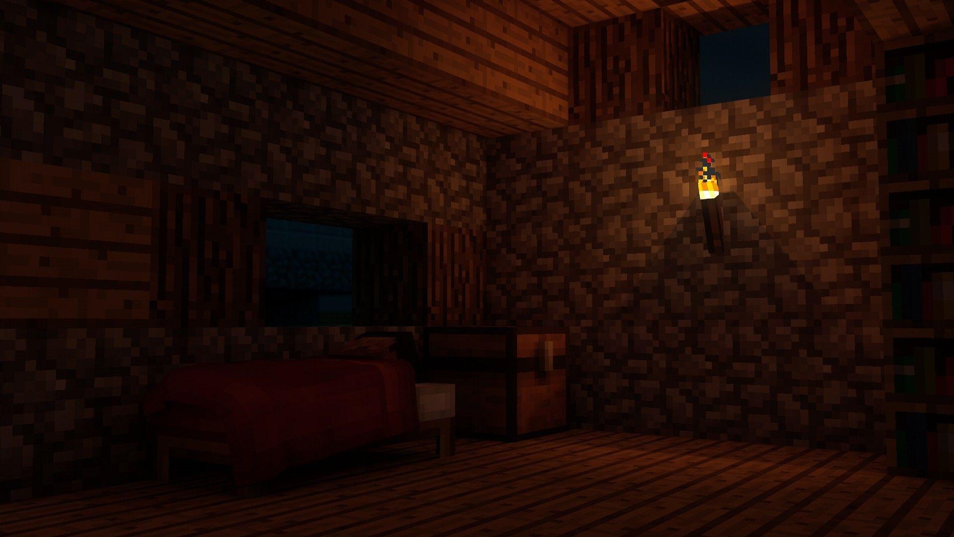 1920x1080 Minecraft, Trò chơi điện tử, Giường, Nhà ở, Ngủ, Đêm Hình nền có độ phân giải cao