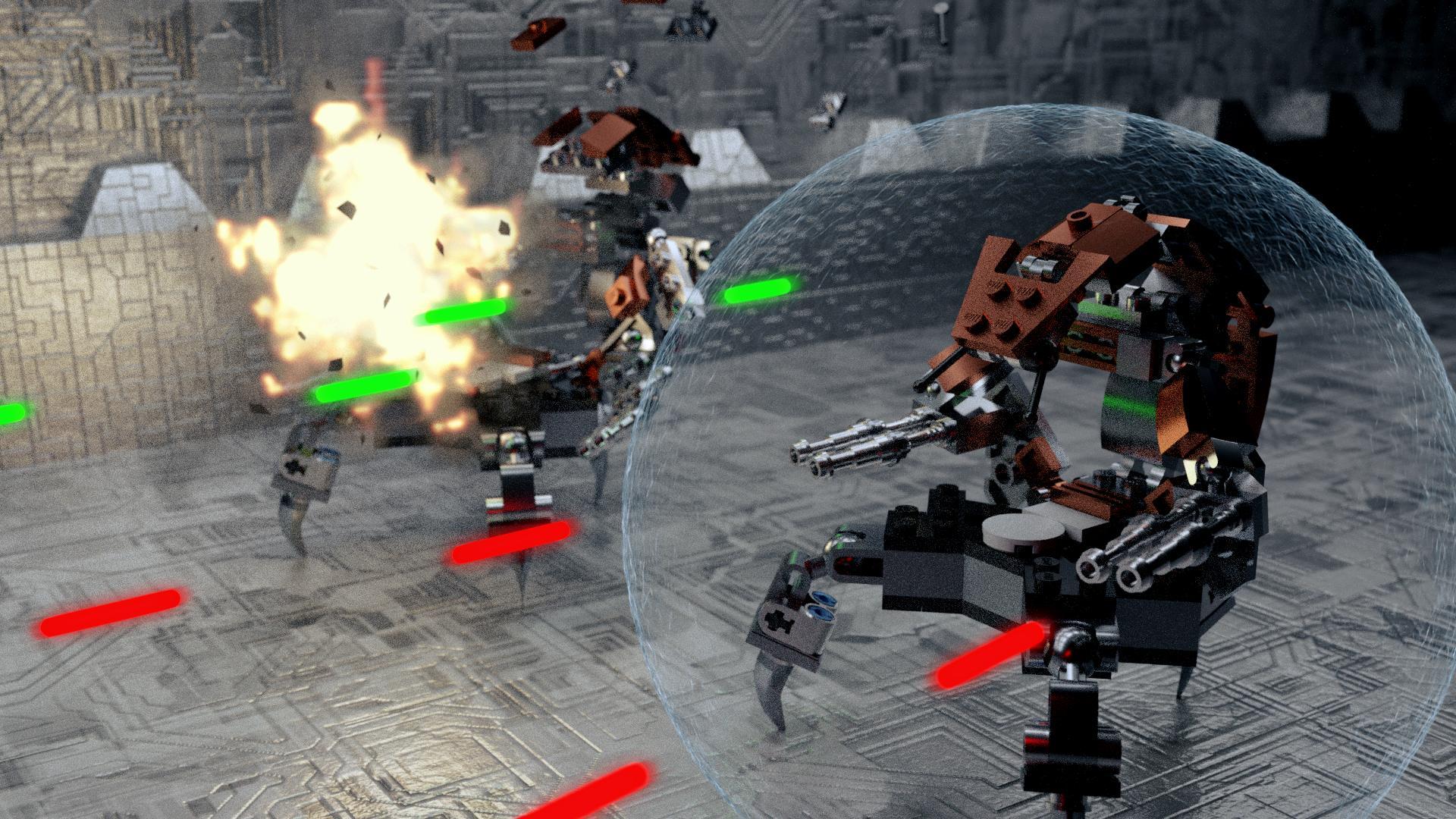 1920x1080 LEGO Droidekas' Battle