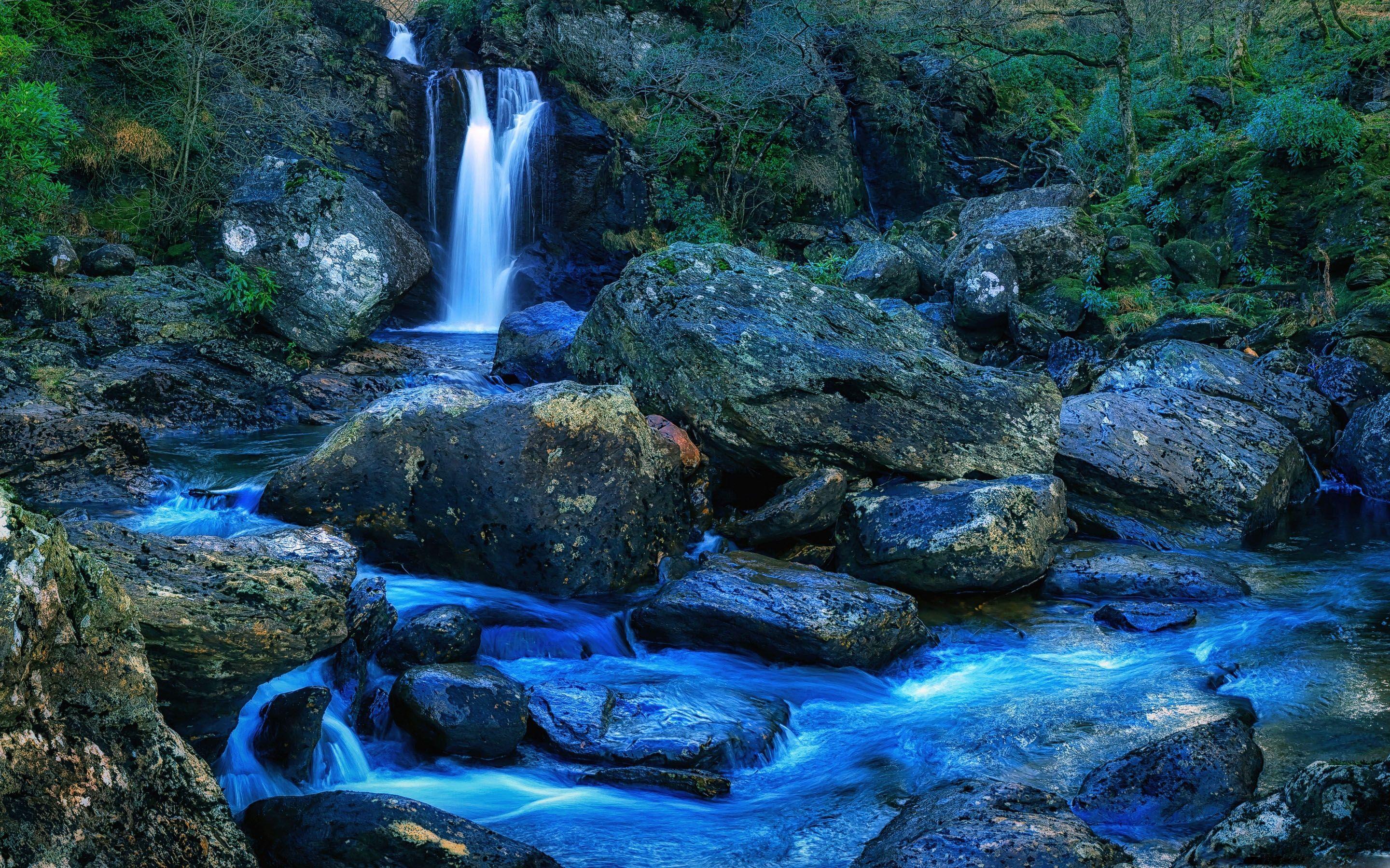 2880x1800 Mountain Waterfall Mac Wallpaper Download