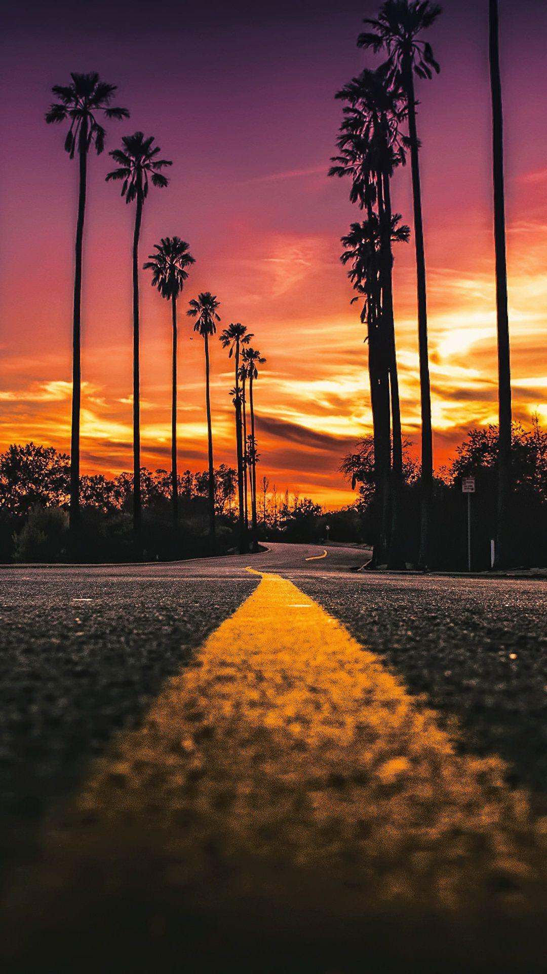 1080x1920 California Street View [1080x1920]. Sunset wallpaper, Nature photography, Landscape wallpaper