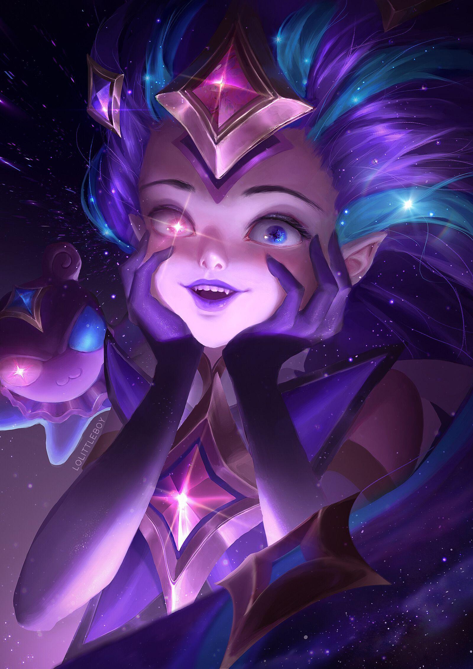 Winterblessed Zoe LoL Skin Splash Art 4K Wallpaper iPhone HD Phone #4281j