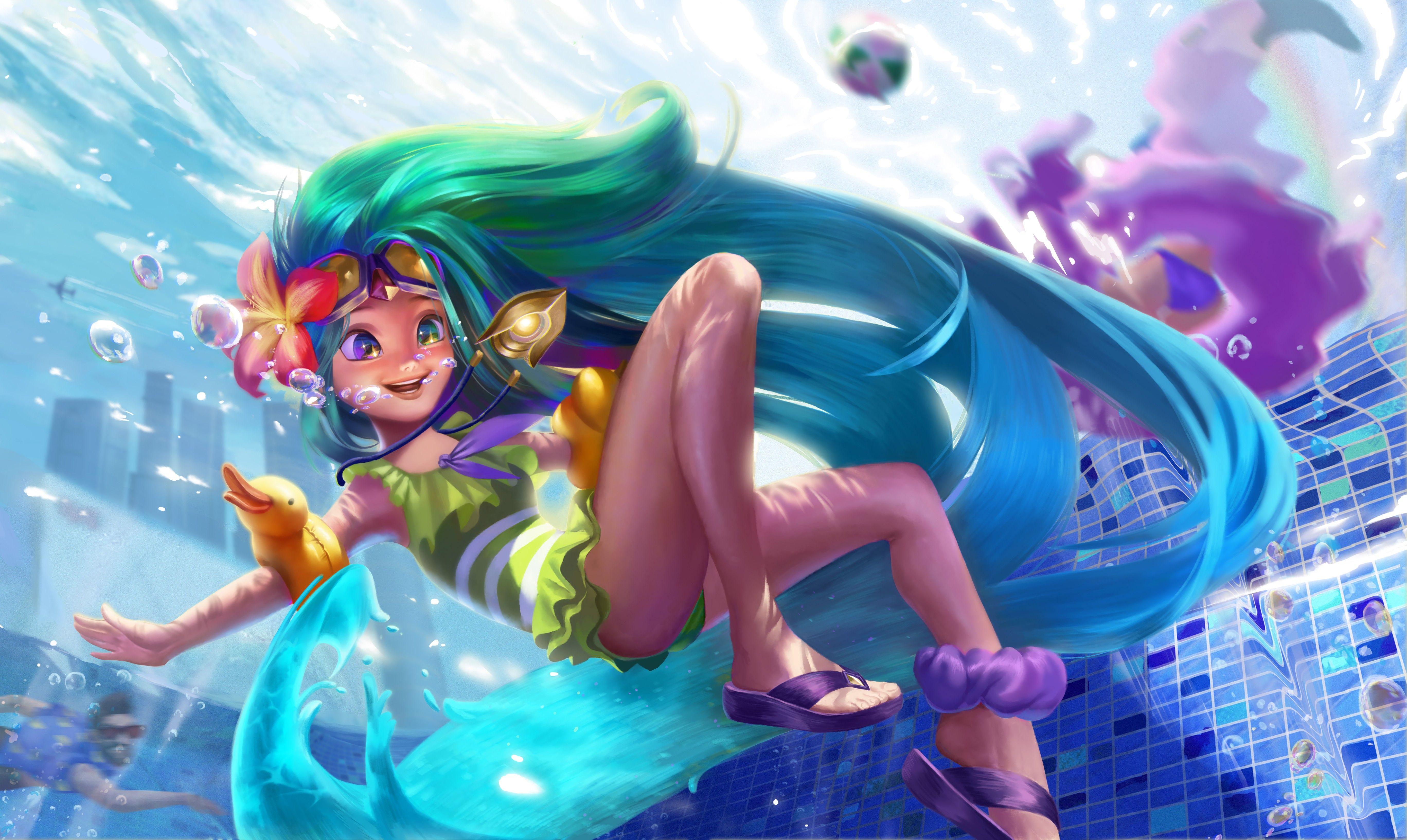 Winterblessed Zoe LoL Skin Splash Art 4K Wallpaper iPhone HD Phone #4281j