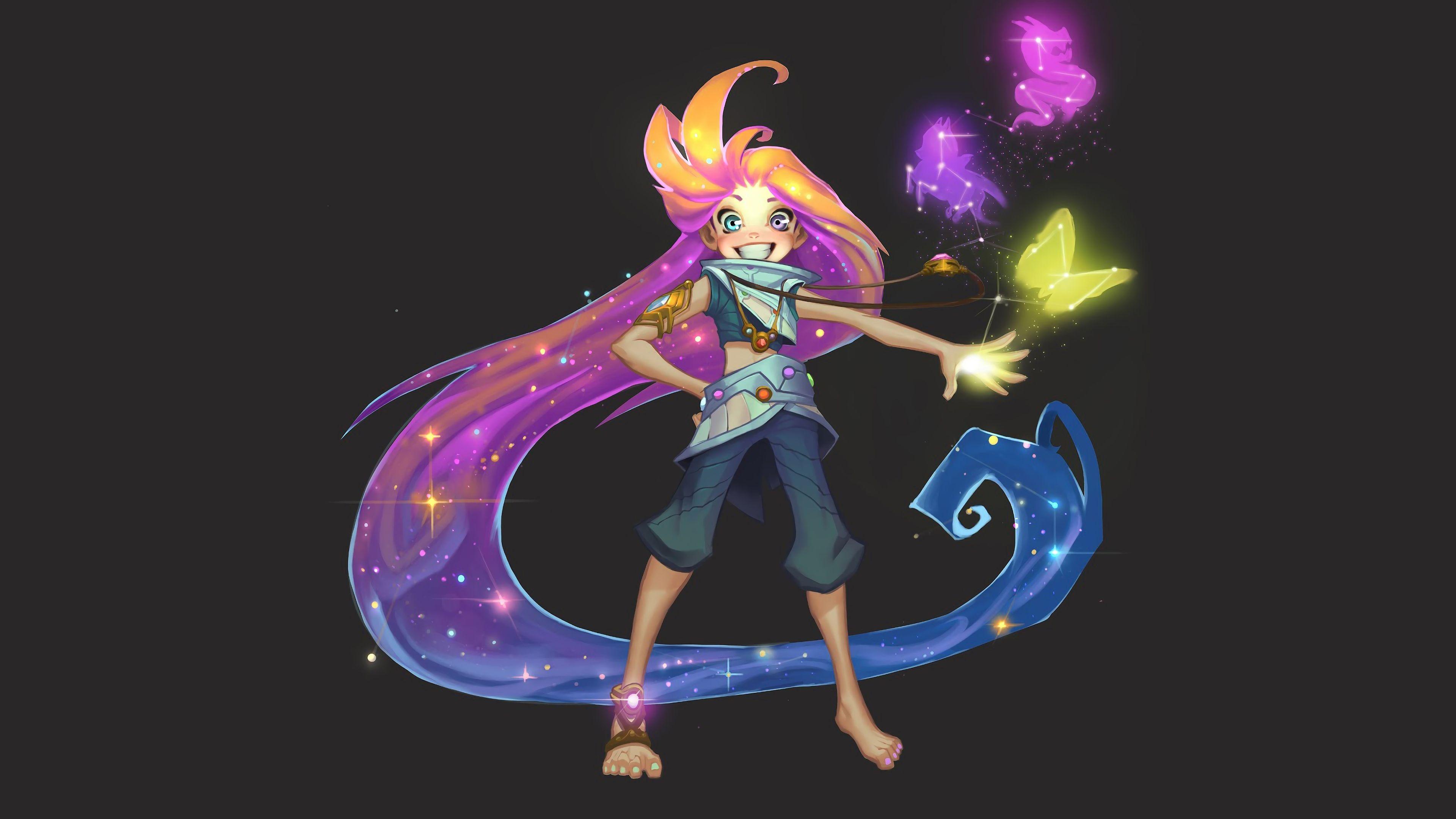 3840x2160 Uhd 4k Zoe League Of Legends Video Game Wallpaper League Of