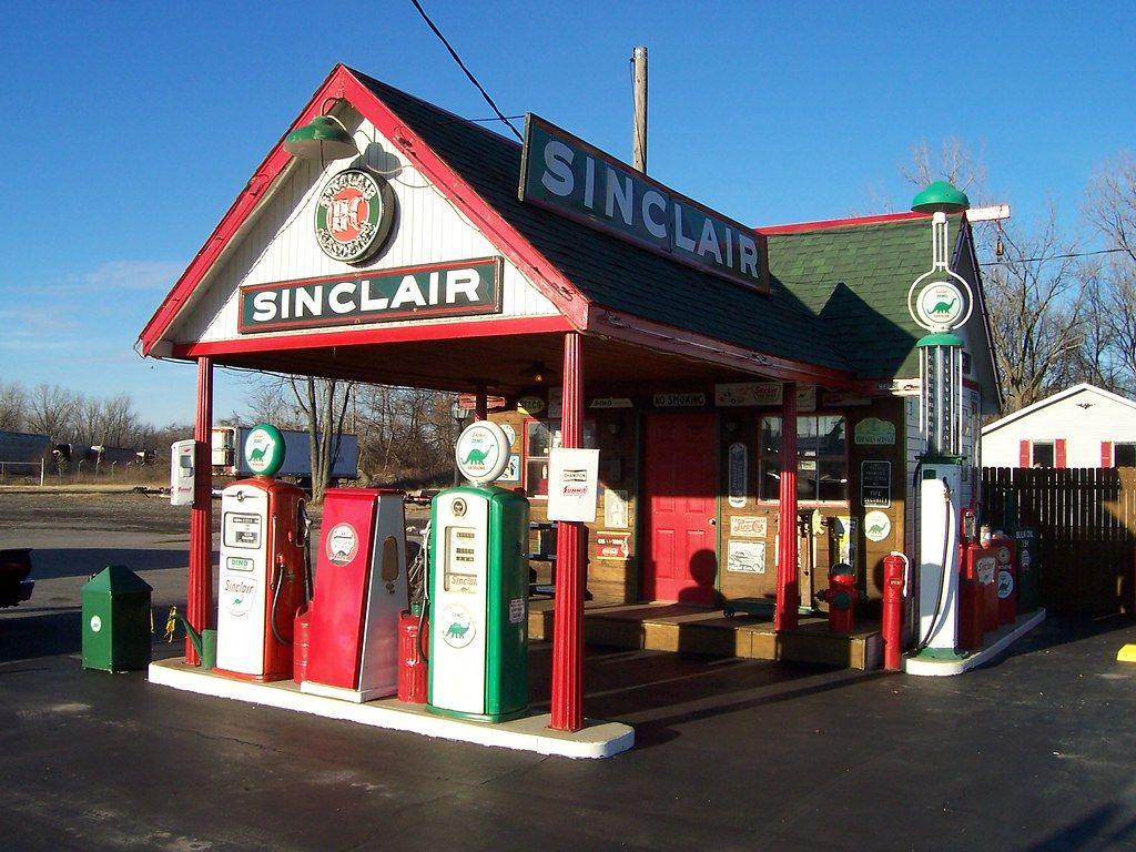 vintage travel gas stations