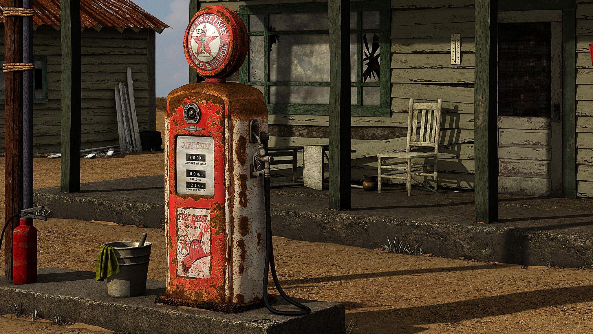 Vintage Gas Station Wallpapers - Top Free Vintage Gas Station