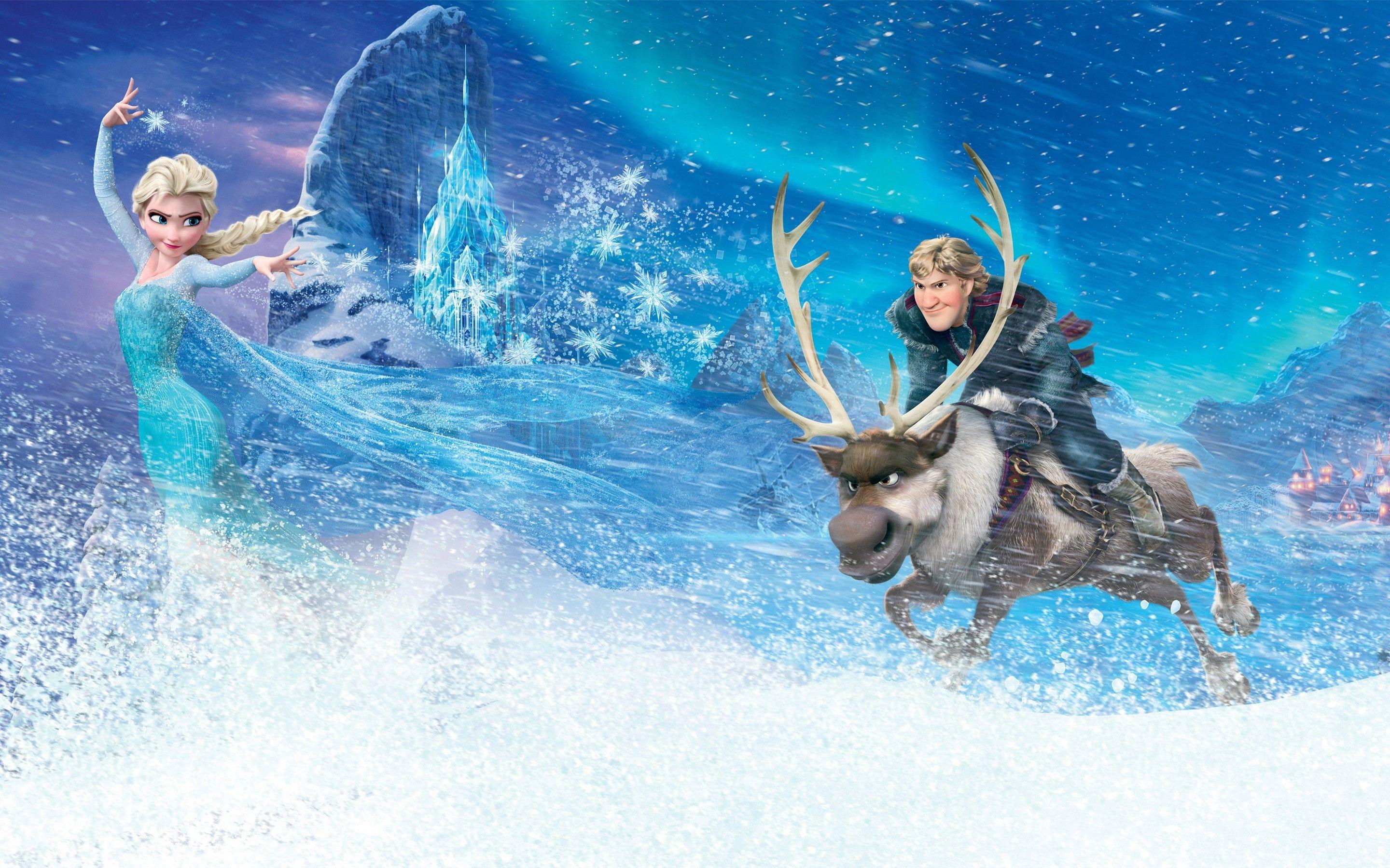 2880x1800 Frozen (movie), Princess Elsa, Sven (Frozen), Kristoff (Frozen