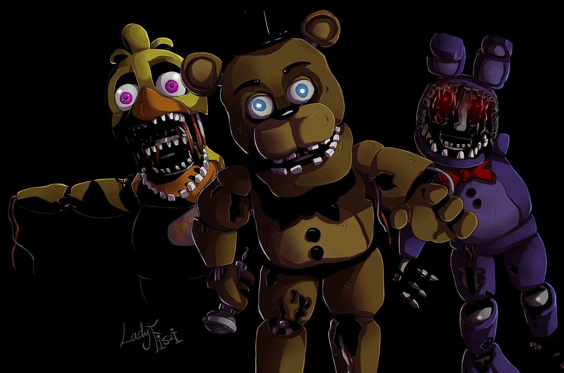 1920x1271 Withered Chica, Withered Freddy five Nights At Freddys 2