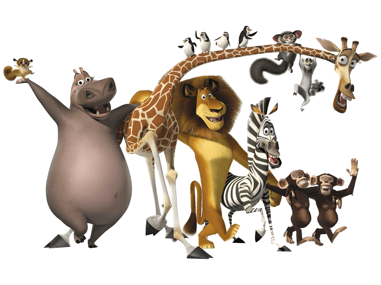 1280x960 Cartoon Madagascar Wallpaper