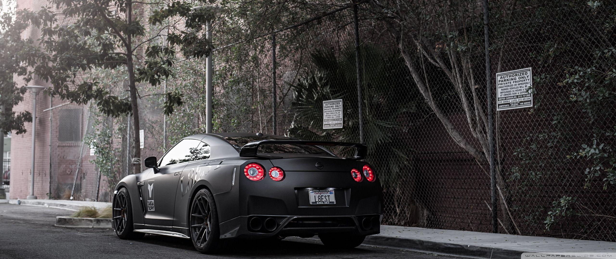 2560x1080 Nissan GT R Black Ultra HD Desktop Background Wallpaper For 4K UHD