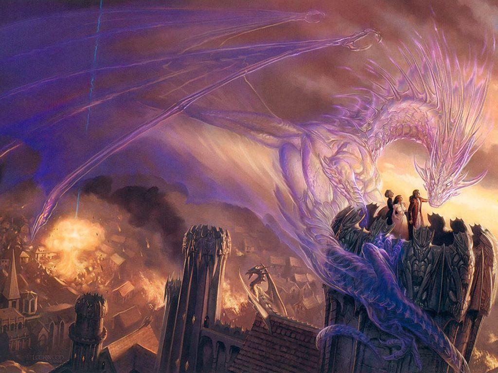 1024x768 My Free Wallpaper Wallpaper : Ethereal Dragon