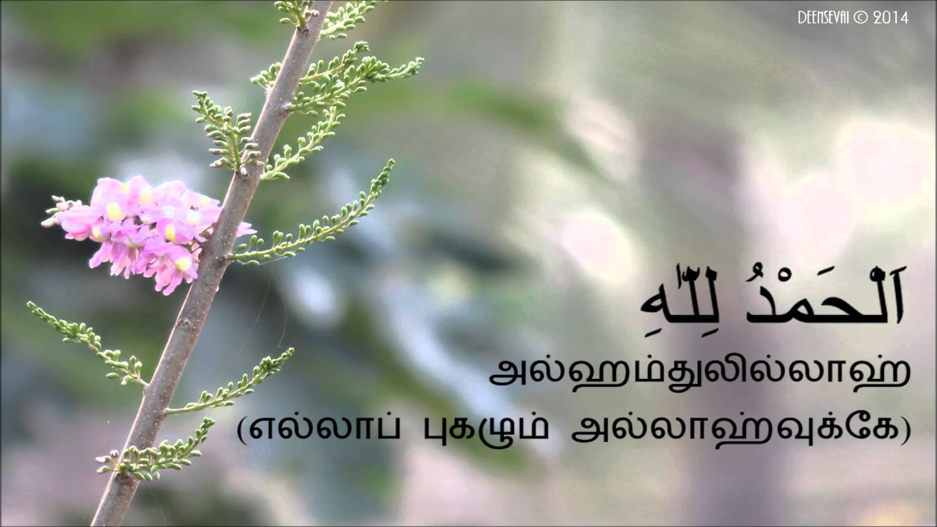 1920x1080 Alhamdulillah - Ý nghĩa Subhanallah bằng tiếng Tamil, Hình nền HD