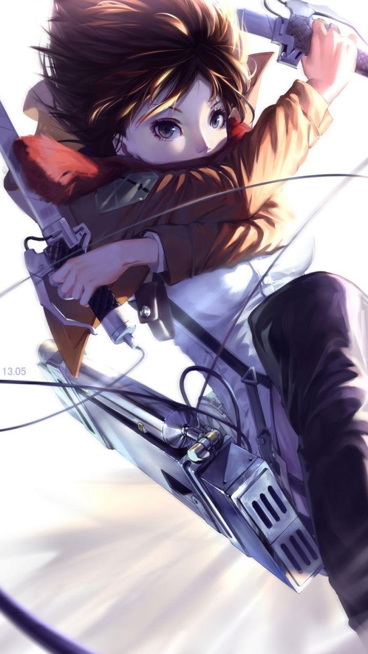 Hình nền di động 720x1280 Anime Attack On Titan Mikasa Ackerman.  Fanart