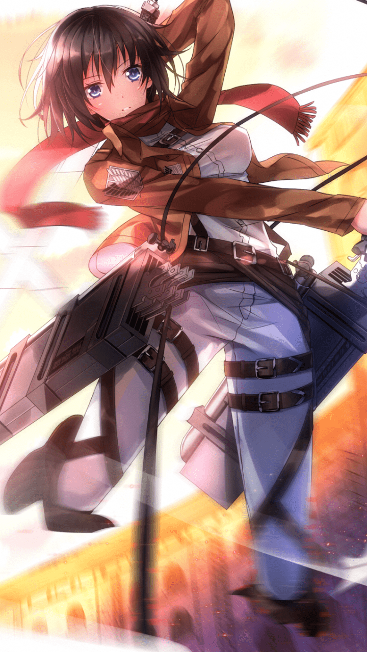 Hình nền di động 720x1280 Anime Attack On Titan Mikasa Ackerman Annie Leonhart