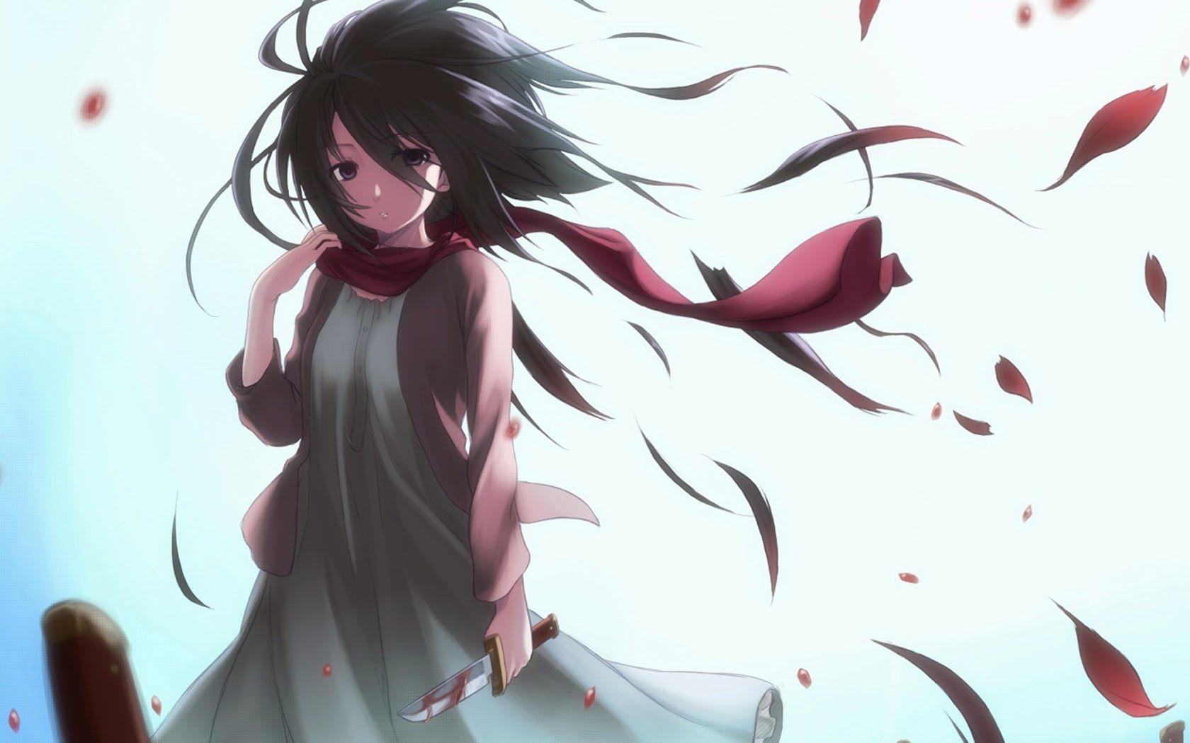 1680x1050 Attack on Titan Mikasa Wallpaper