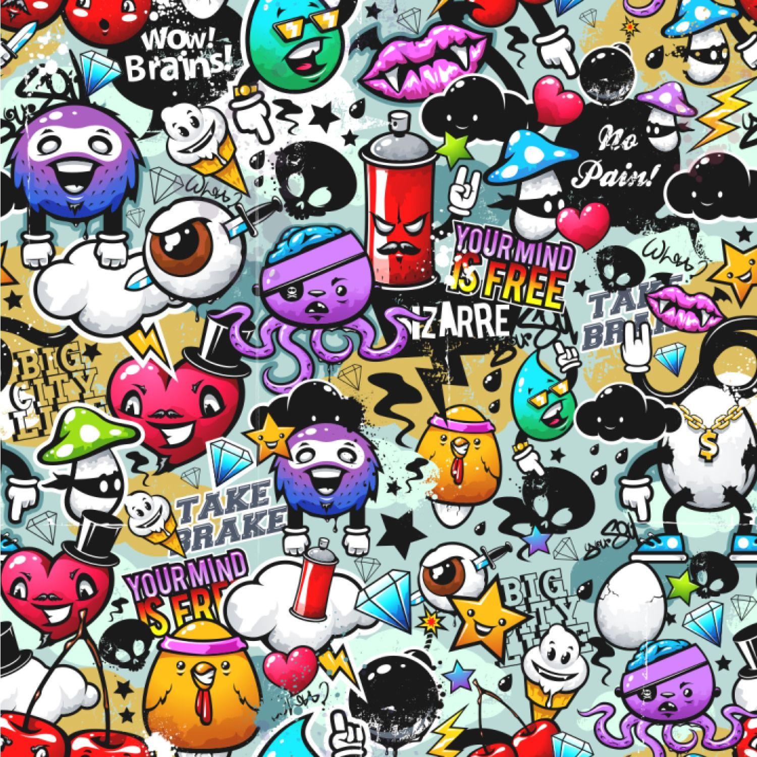 1500x1500 Graffiti Monster Wallpaper & Background Download