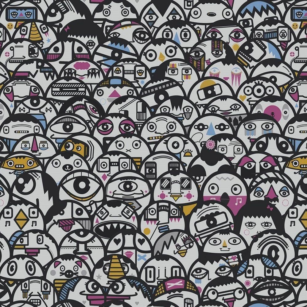 1000x1000 Cartoon Graffiti Wallpaper