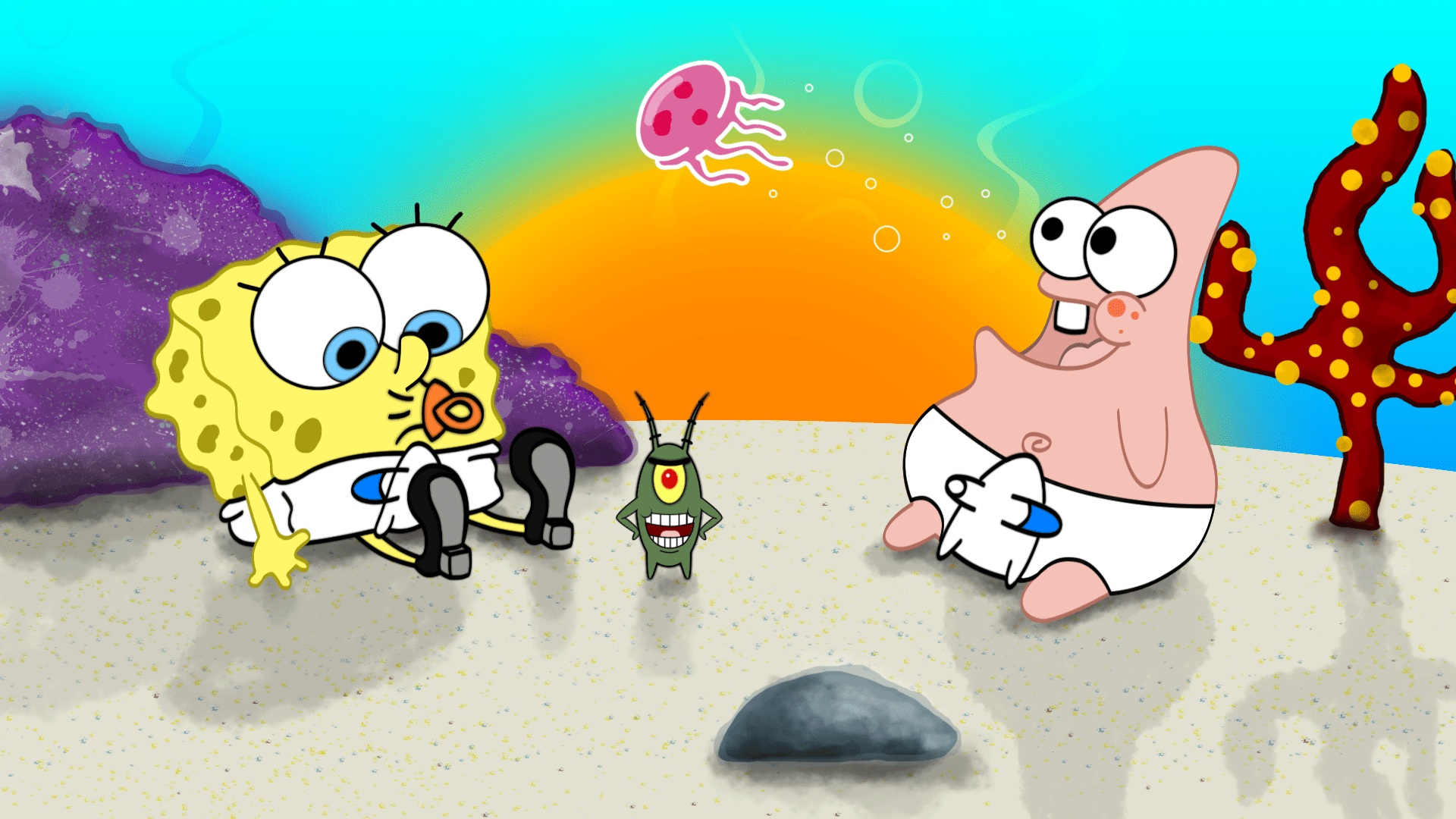 Baby Patrick and Spongebob Wallpapers - Top Free Baby Patrick and Spongebob  Backgrounds - WallpaperAccess