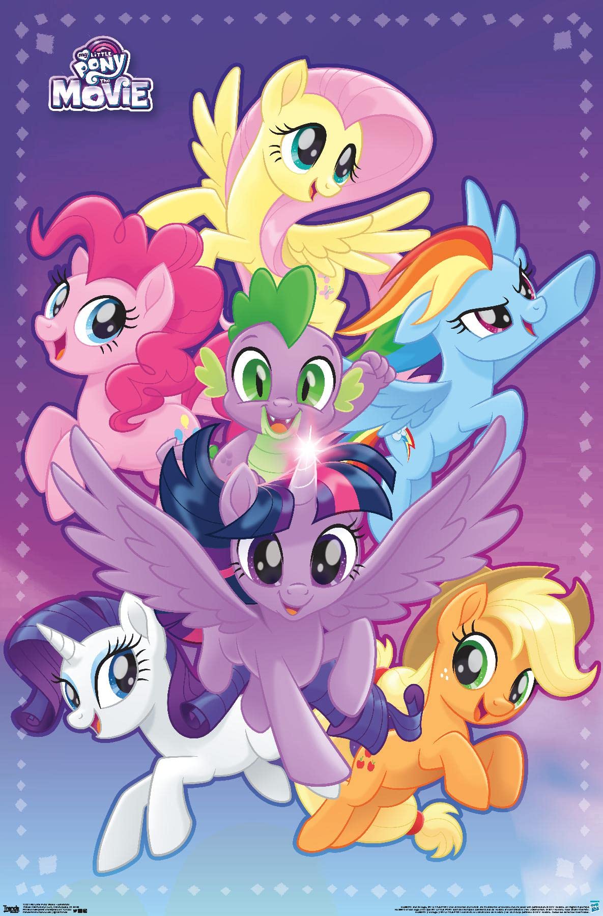 1185x1800 Trends International Hasbro My Little Pony Movie Wall Poster, 22.375 x Premium Unframed Version: Posters & Prints