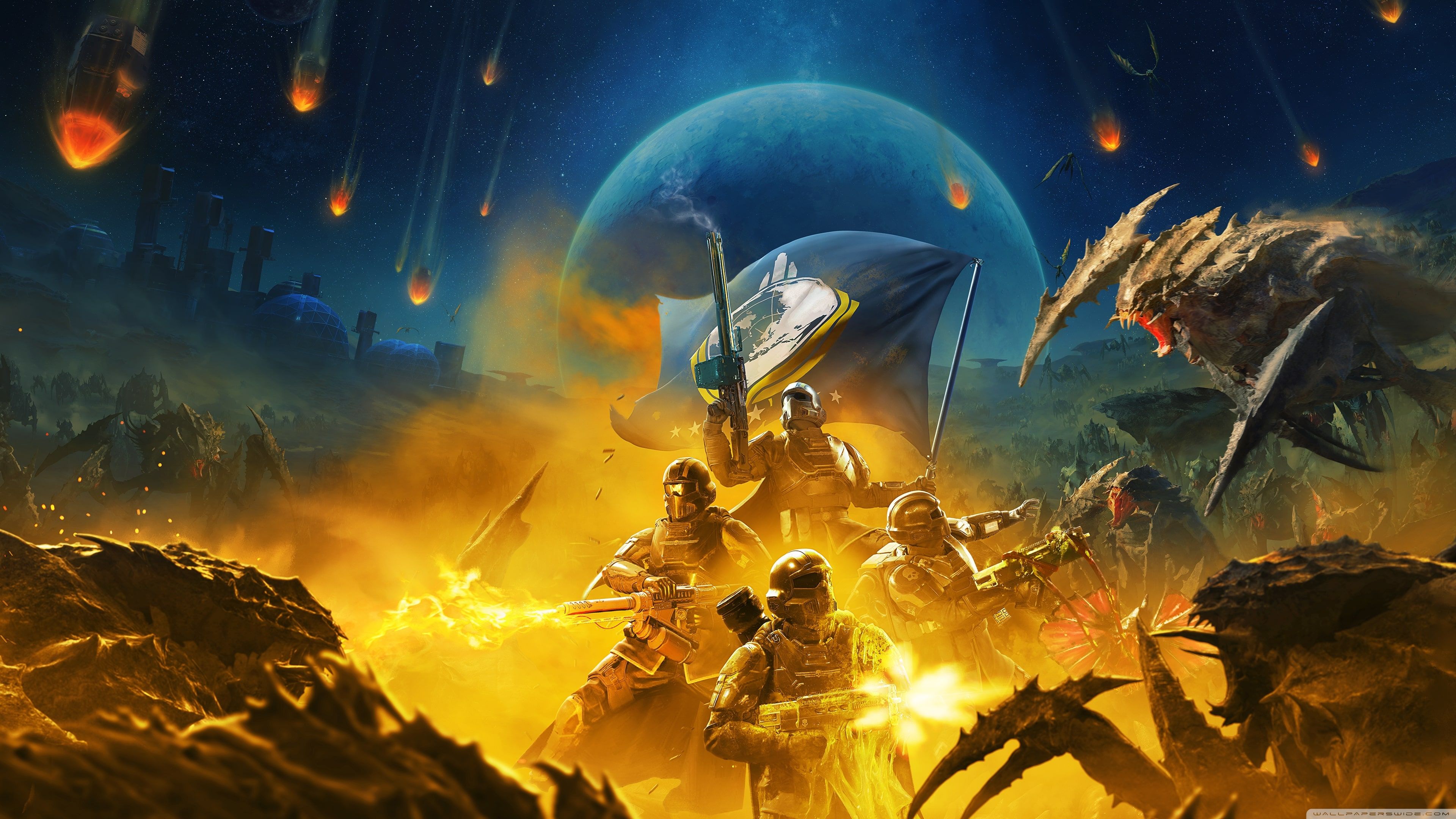 3840x2160 HELLDIVERS 2 Video Game 2024 4K UHD Wallpaper for UltraHD Desktop and TV : Widescreen and UltraWide Display : Smartphone and Tablet Devices