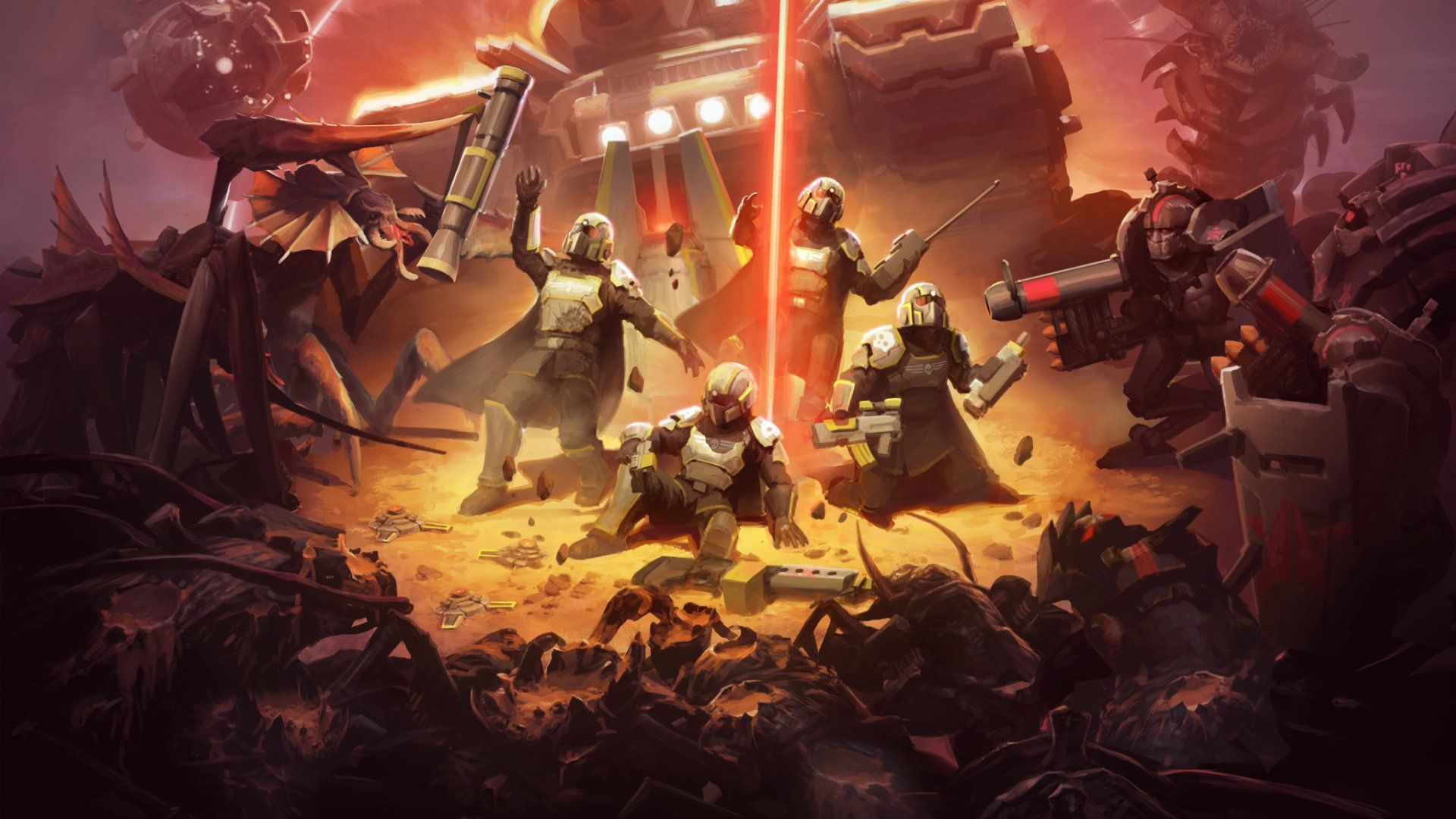 1920x1080 Helldivers 2 Action Packed HD Desktop Wallpaper