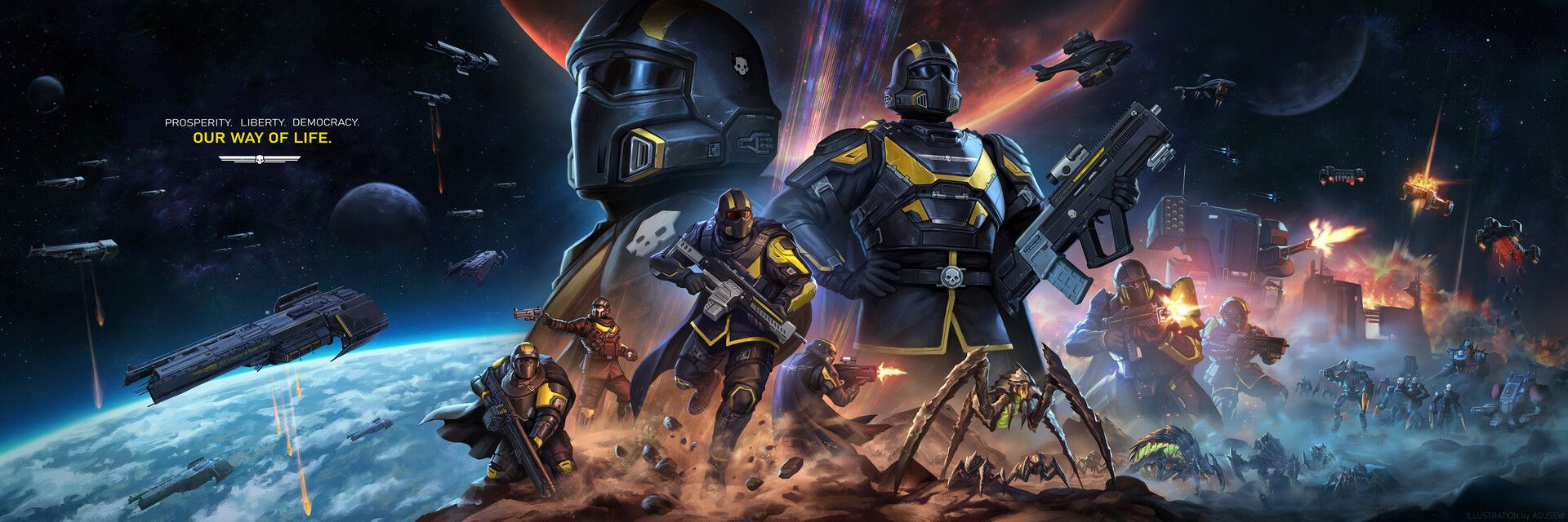 1920x640 Helldivers 2 Fan art