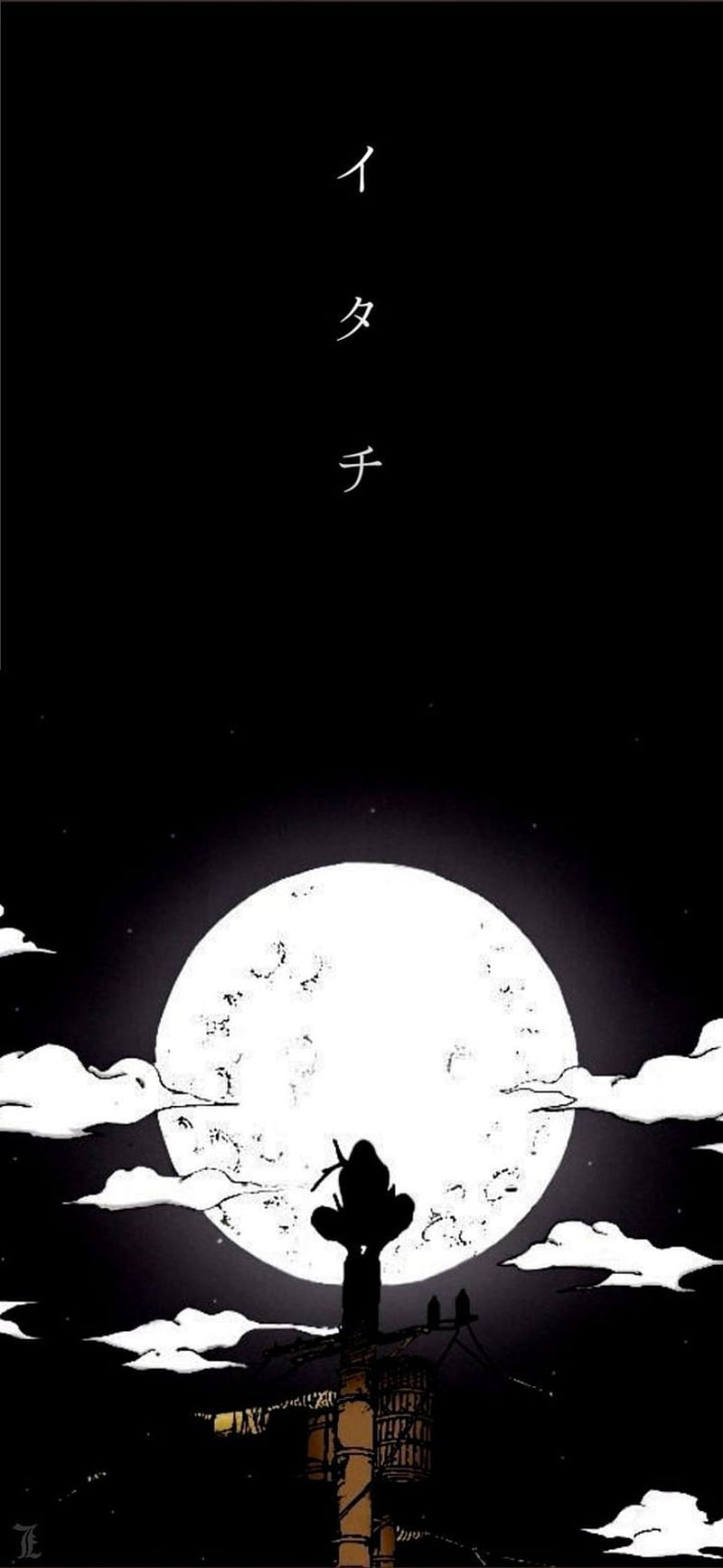 800x1734 Itachi, star, night, HD phone wallpaper