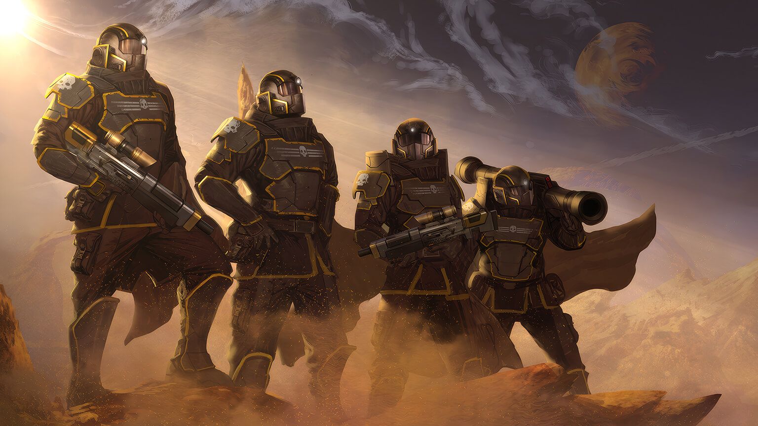 1536x864 Helldivers 2 Gang Desktop Wallpaper Wallpaper Desktop