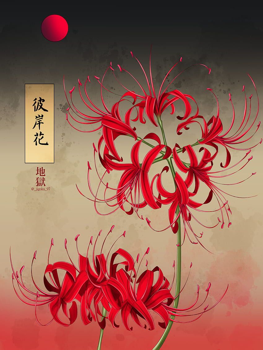 850x1133 Anime Red Spider Lily, Higanbana HD phone wallpaper
