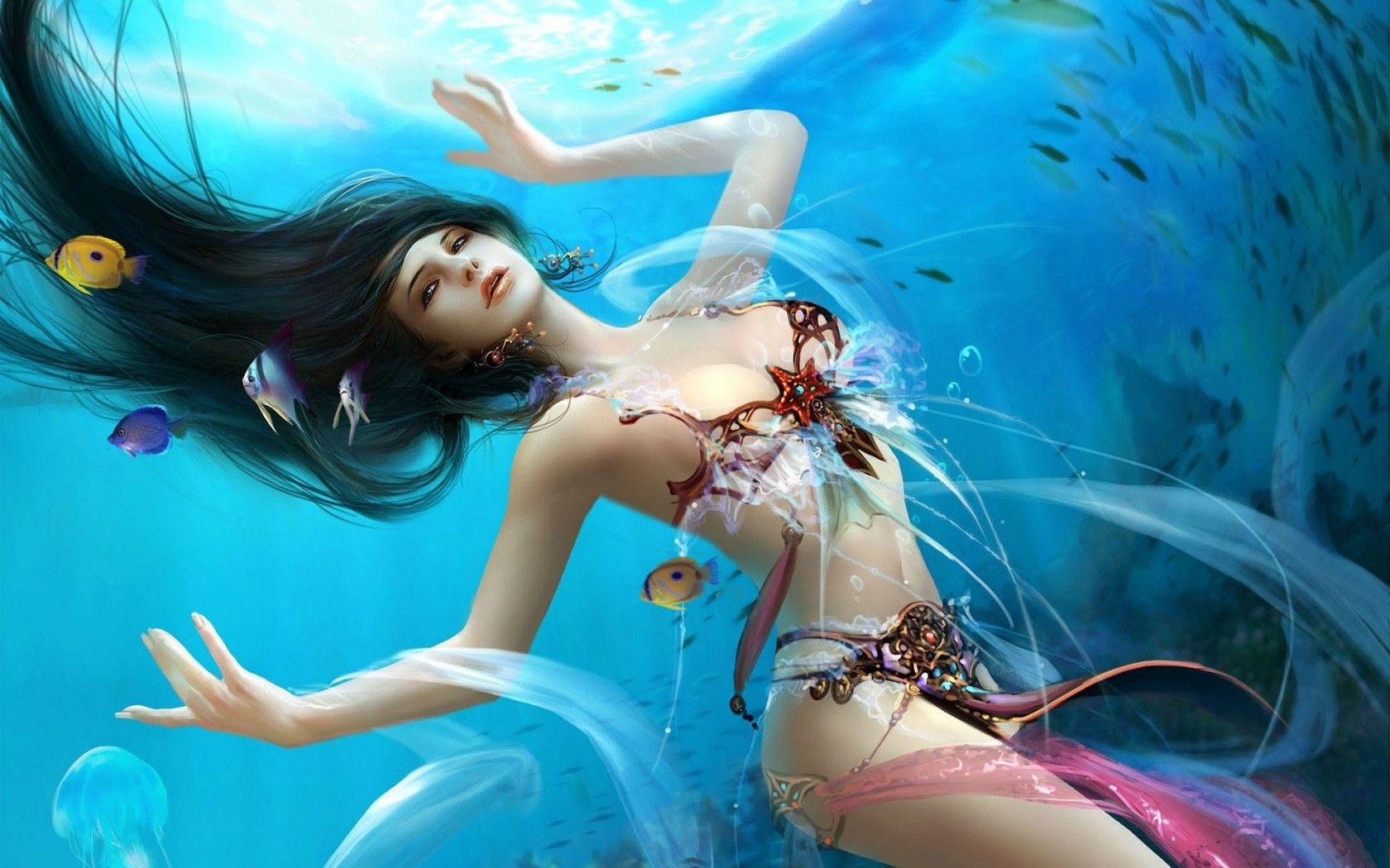 1680x1050 Fantasy Mermaid Wallpaper For Free Download :