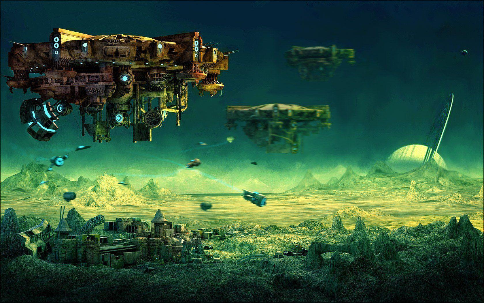 1680x1050 Wallpaper Space Planet Star Galaxy Nebula Sci Fi Awesome 330