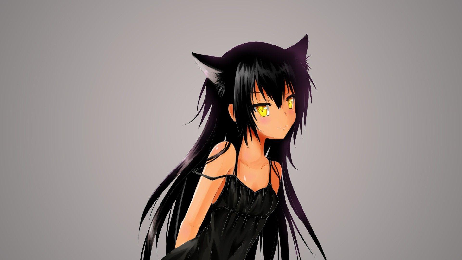 1920x1080 To Love ru, Master Nemesis, Animal Ears, Yellow Eyes, Simple