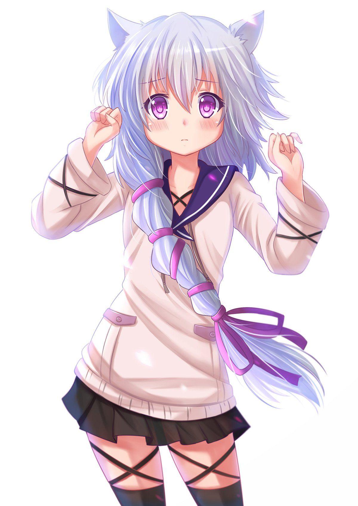 1200x1697 Black Bullet, Midori Fuse, Nekomimi HD Wallpaper / Desktop