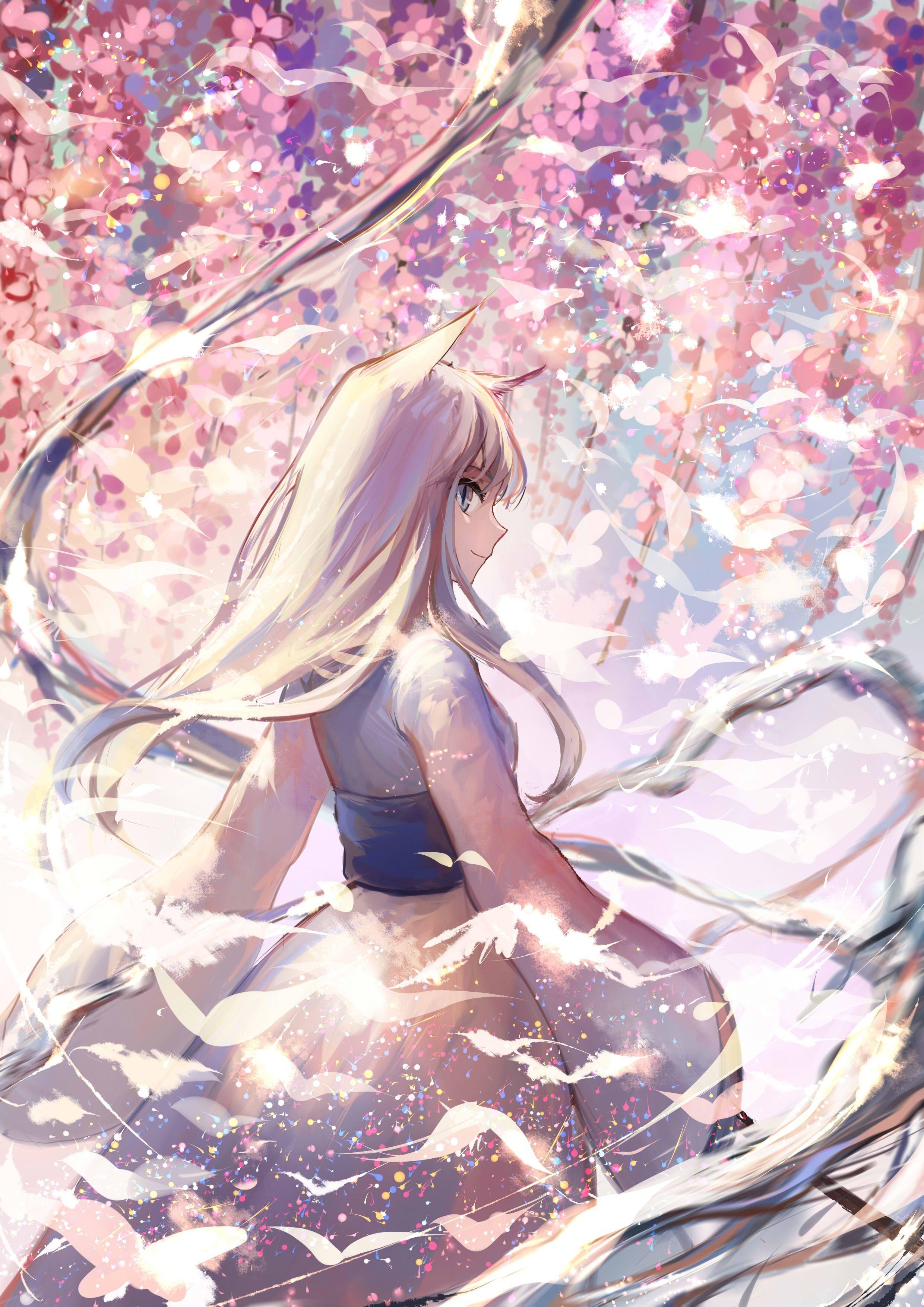 2480x3507 #long hair, #Pixiv Fantasia T, #anime girls, #animal ears